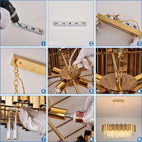 Candelabru Cristal Glory Grande Gold 800X300Mm Chandeliers Crystal