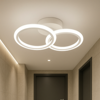 Lustra LED 1 + 1 Circle Design Alb Echivalent 300W Telecomanda ALBA / CIRCLE DESIGN Lighting Fixtures