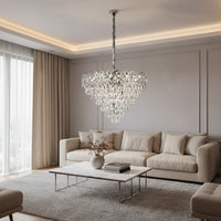 Malli Silver Crystal Chandelier 60cm