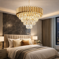 Golden Panther Crystal Chandelier 400mm