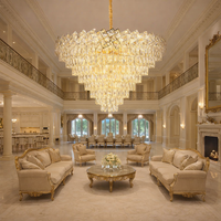 MALLI Gold Crystal Chandelier ⌀80 cm