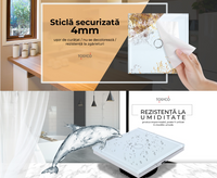 Intrerupator Alb cu Touch din Sticla 1 Buton Premium