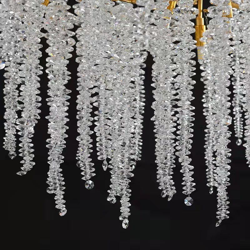 Candelabru Cristal Luxury Golden Willow 80Cm Chandeliers Crystal